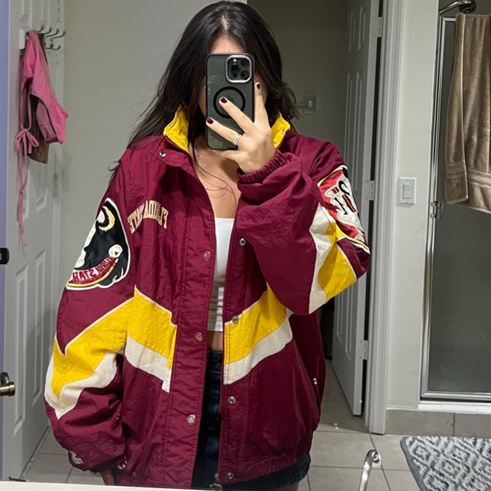 FSU SEMINOLES Starter Vintage Varsity Jacket 90s style Size L